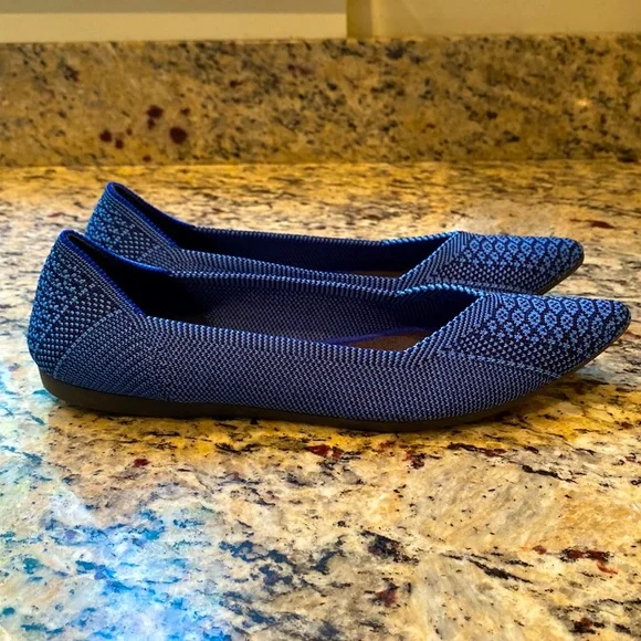 Rothy’s The Point Blue Python - Picture 2 of 6